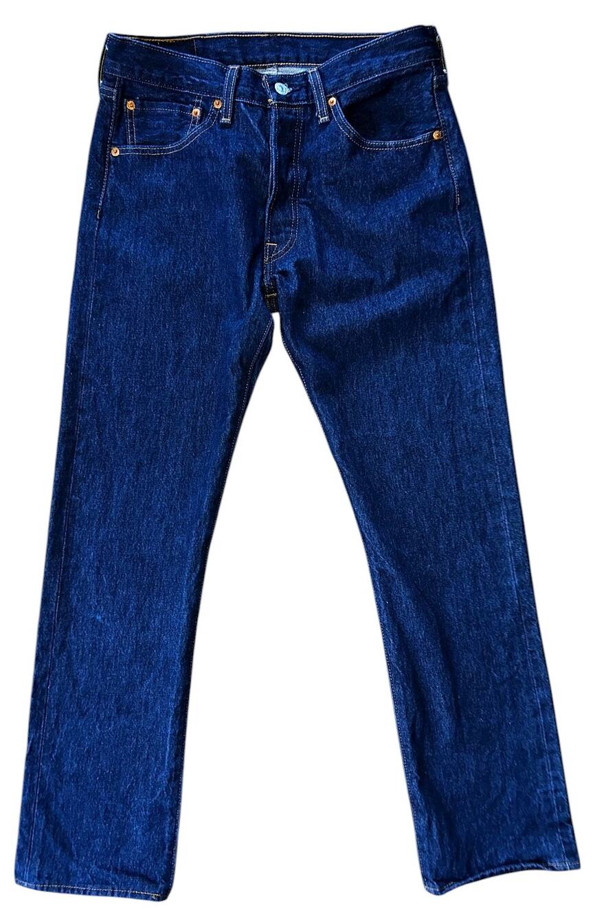 Levi's 501 Original Fit Button Fly Straight Leg 100% Cotton Jeans Men's 32X34